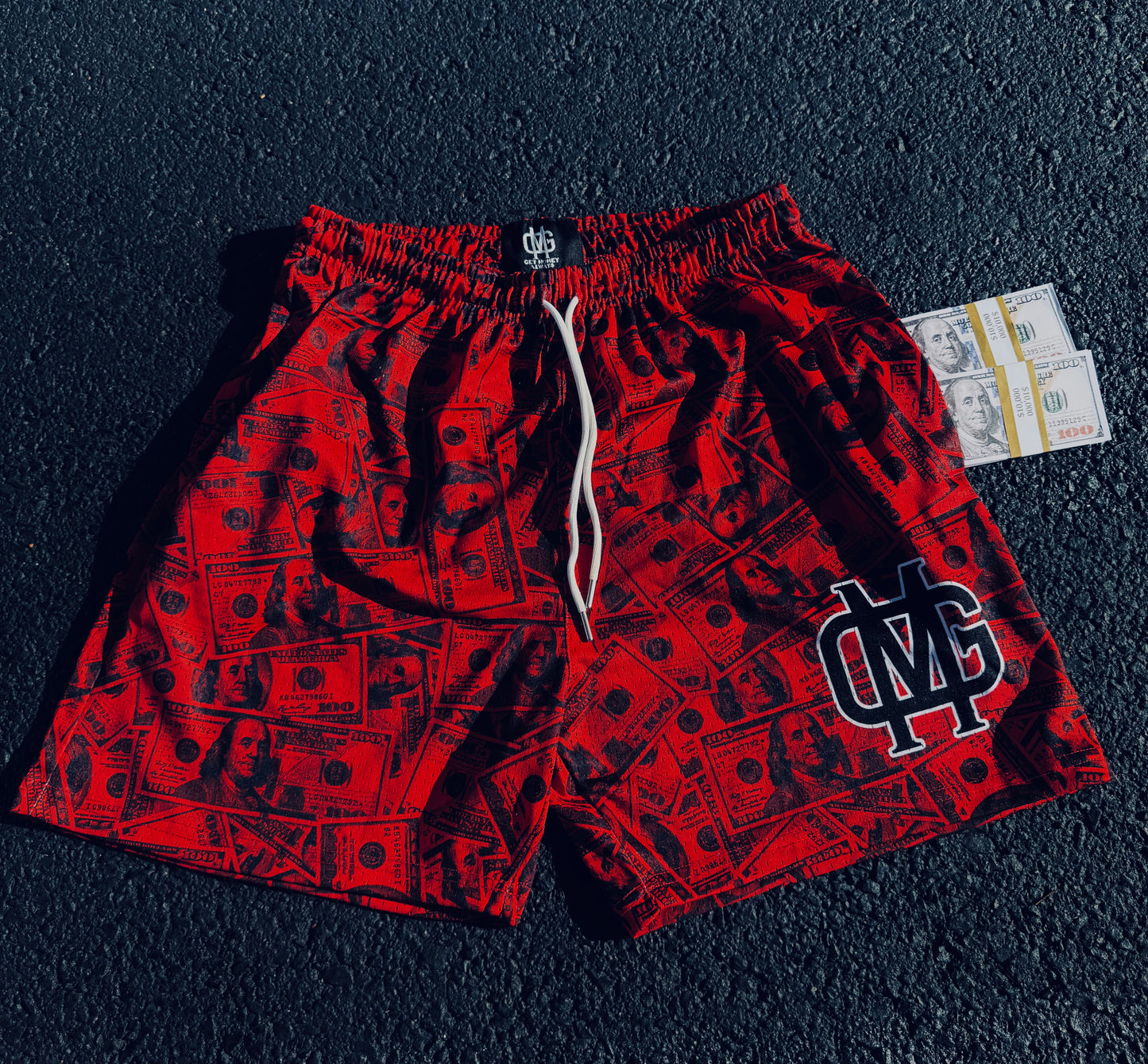 Red BenjiHunna Shorts
