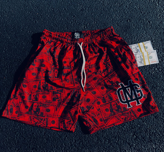 Red BenjiHunna Shorts